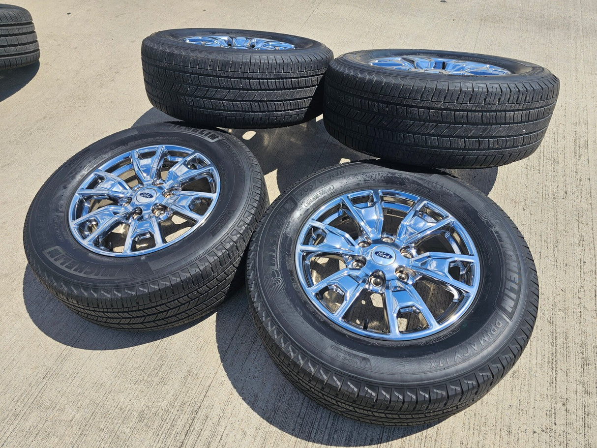 18" Ford Ranger Bronco OEM 10231 wheels rims 2021 2022 2023 2024 2025 CHROME Texas Truck Tire
