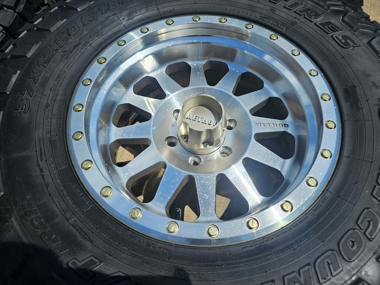 18x9 18" Method MR302 wheels rims Chevy RAM 1500 Tacoma 6x139 6x135 TOYO 37" Texas Truck Tire