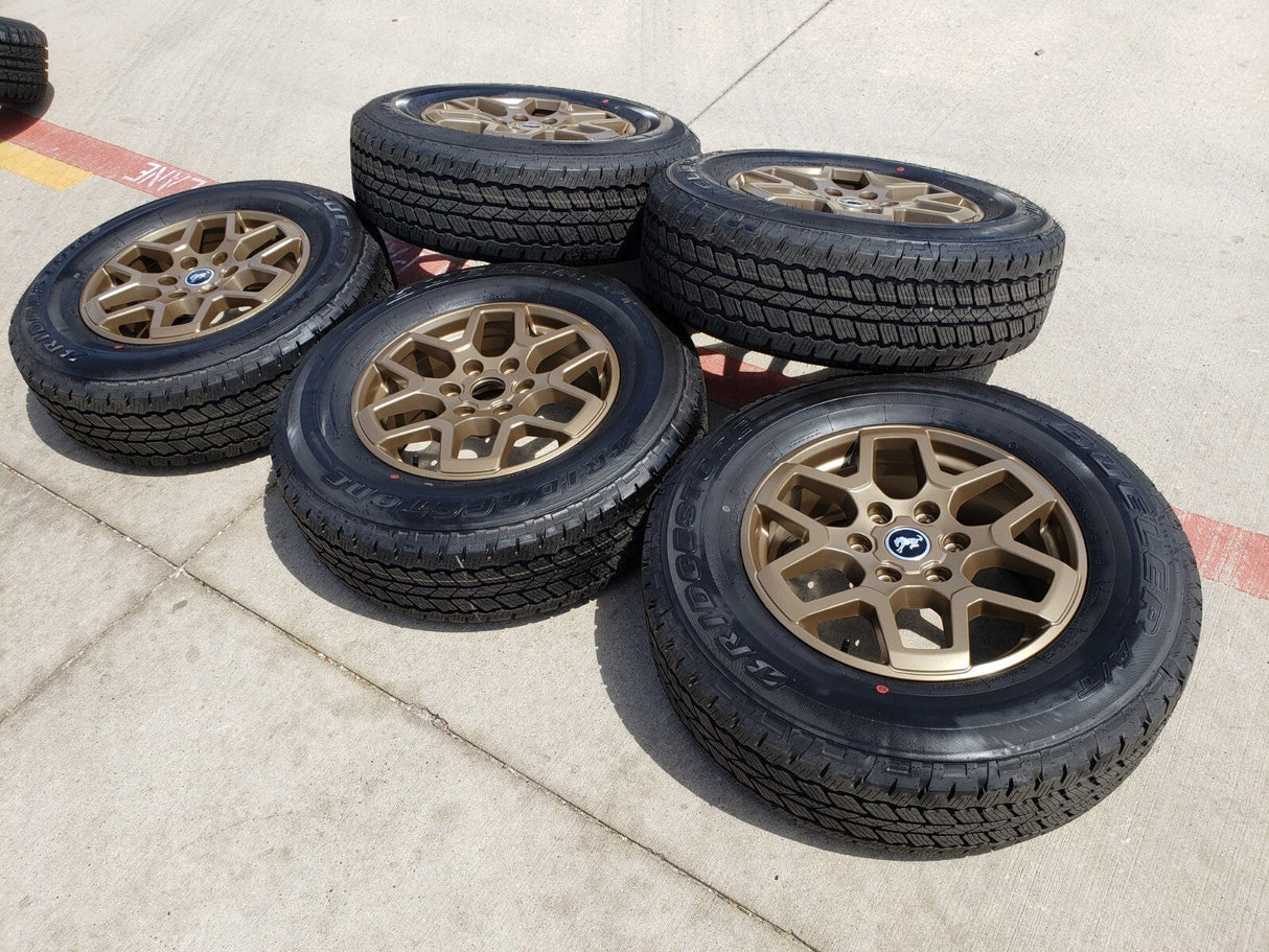18" Ford Bronco BRONZE HERITAGE wheels rims tires 95213 Ranger tires NEW Texas Truck Tire