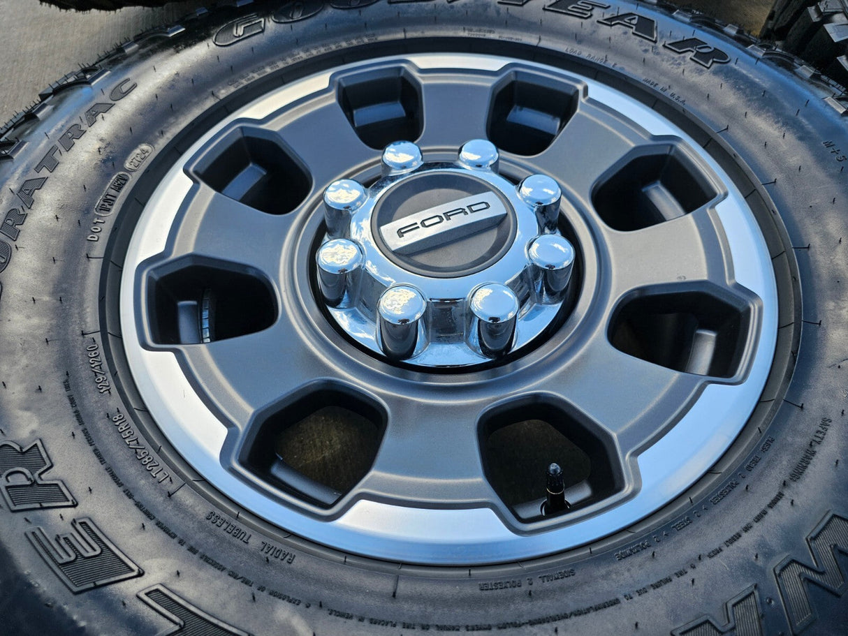18" Ford F-250 F-350 OEM TREMOR rims wheels 10482 R/T 35" 2024 2025 2026 NEW Texas Truck Tire