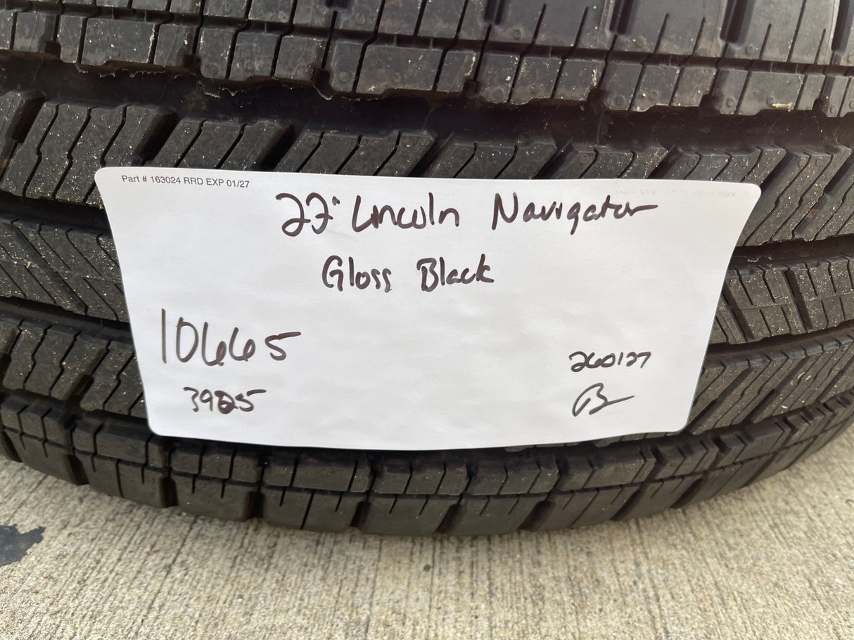 22" Lincoln Navigator OEM 10665 rims wheels BLACK LABEL 2025 2026 MICHELIN NEW Texas Truck Tire