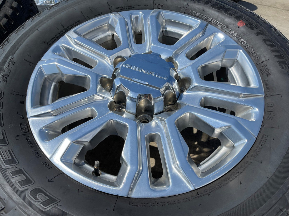 20" GMC Sierra Denali 2500 3500 OEM 5957 wheels rims tires 2022 2023 2024 2025 Texas Truck Tire