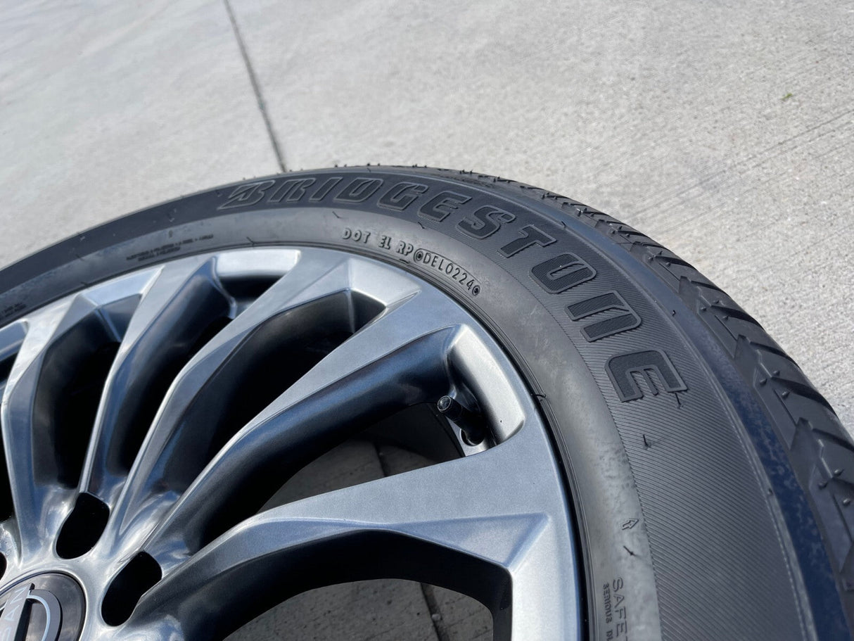 22" Infiniti QX80 QX56 Nissan Titan OEM wheels rims 62799 73770 tires Texas Truck Tire