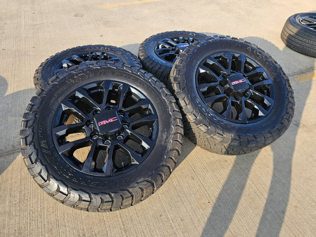 20" Chevy Silverado Trail Boss GMC AT4 2500 OEM 94030 wheels rims NEW BFG KO3 Texas Truck Tire