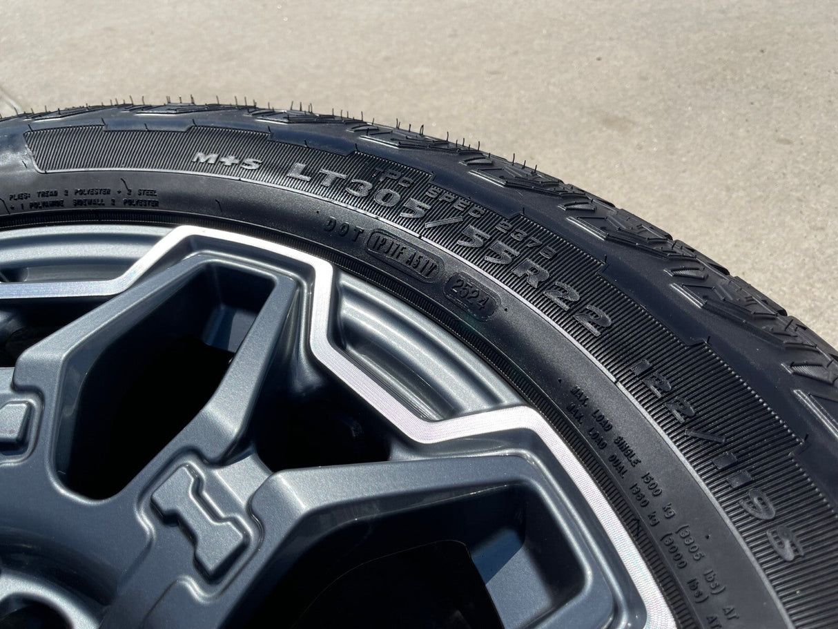 22" Hummer EV HEV 2500 OEM 8x165 14094 wheels rims tires 2023 2024 2025 2026 NEW Texas Truck Tire