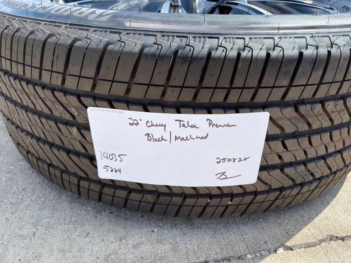 22" Chevy Tahoe Suburban RST OEM 14035 wheels rims Silverado 2025 2026 NEW Texas Truck Tire