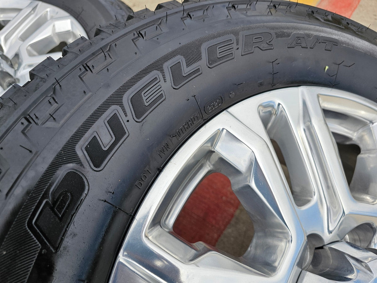 20" GMC Sierra Denali 2500 3500 OEM 5957 wheels rims tires 2022 2023 2024 2025 Texas Truck Tire