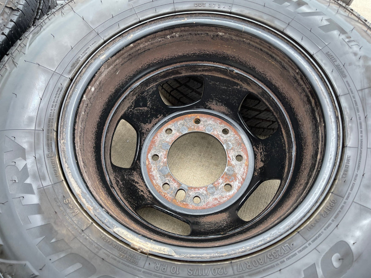 17" Dodge Ram 3500 Dually Laramie 8x200 wheels rims 2703 2704 OEM TOYO NEW Texas Truck Tire