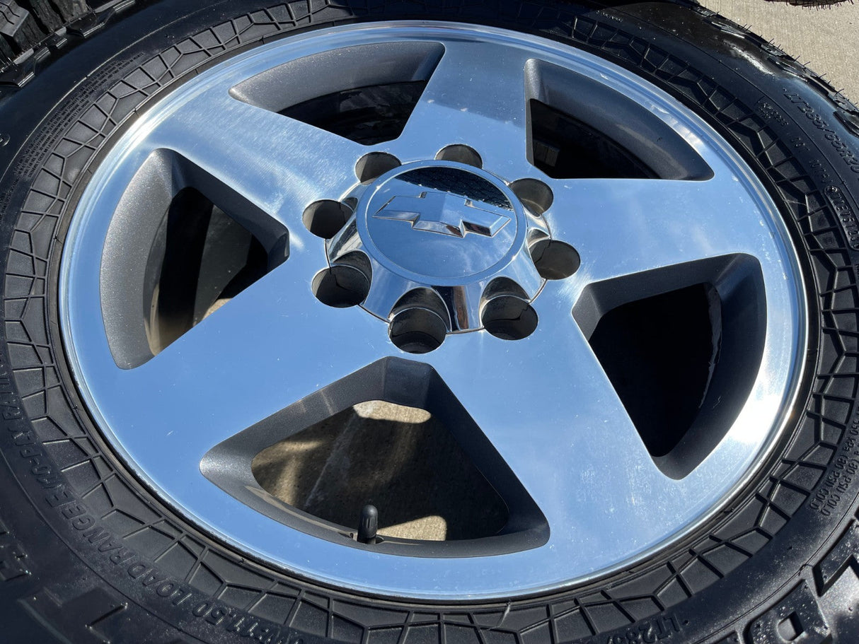 20" Chevy Silverado GMC 2500 OEM 5805 wheels rims tires Texas Truck Tire