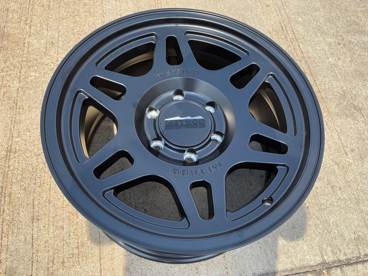 18x9 18" Method Racing MR706 Chevy Silverado RAM Tacoma wheel rim 6x139 6x5.5 Texas Truck Tire