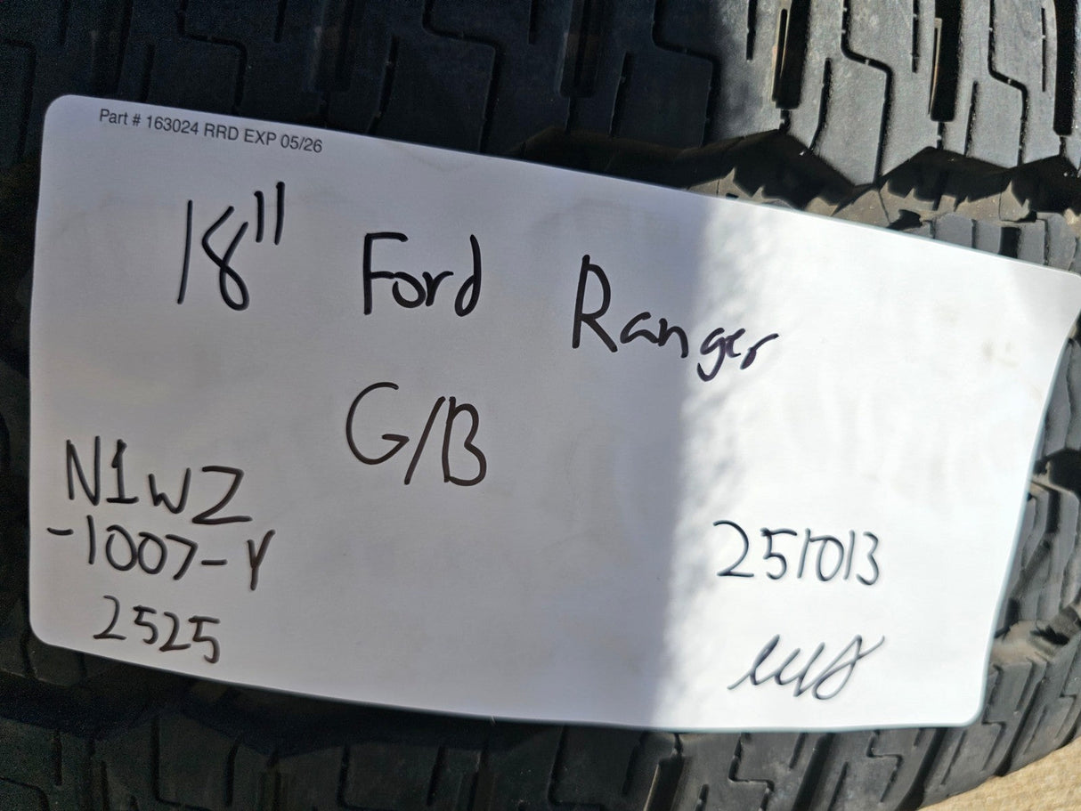 18" Ford Ranger OEM wheels rims tires Bronco black 2023 2024 2025 2026 NEW Texas Truck Tire