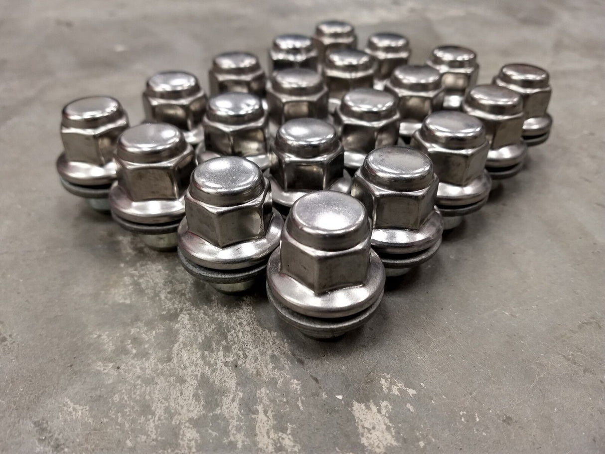 (20) OEM Toyota Camry lug nuts polished 12x1.5 Avalon Corolla Rav-4 Lexus RX350 Texas Truck Tire