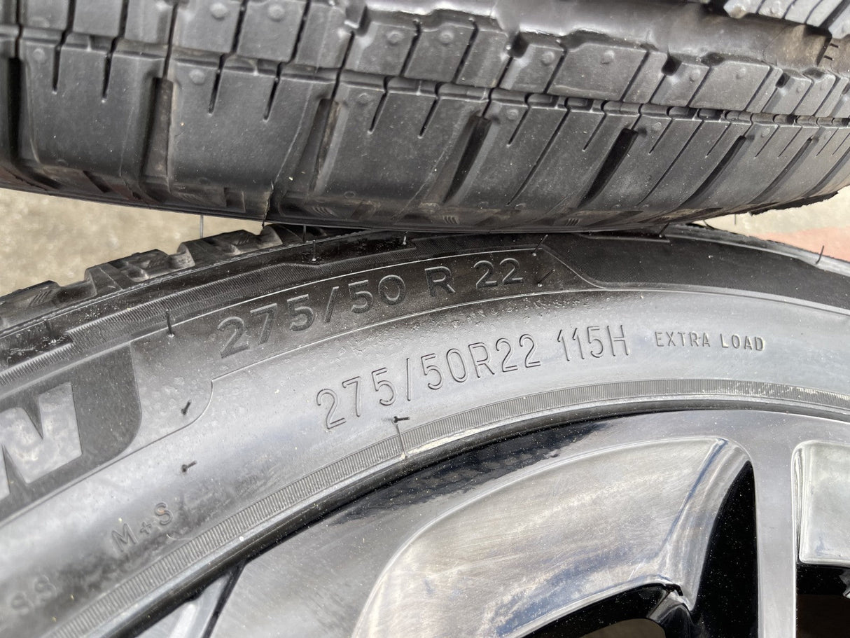 22" Lincoln Navigator OEM 94225 rims wheels BLACK LABEL 2025 2026 MICHELIN NEW Texas Truck Tire