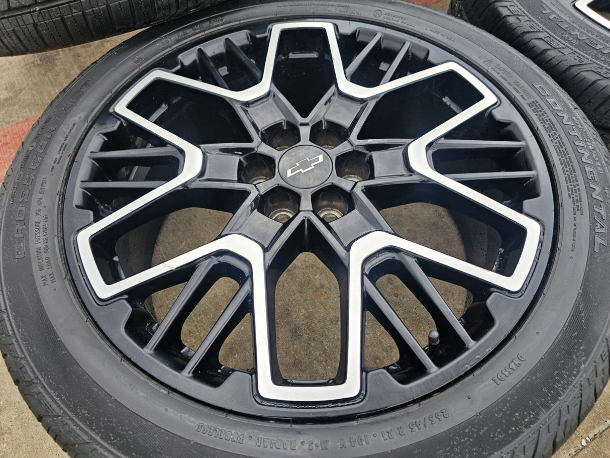21" Chevy Blazer RS GMC Acadia OEM 95471 Wheels rims Traverse 2023 2024 2025 Texas Truck Tire