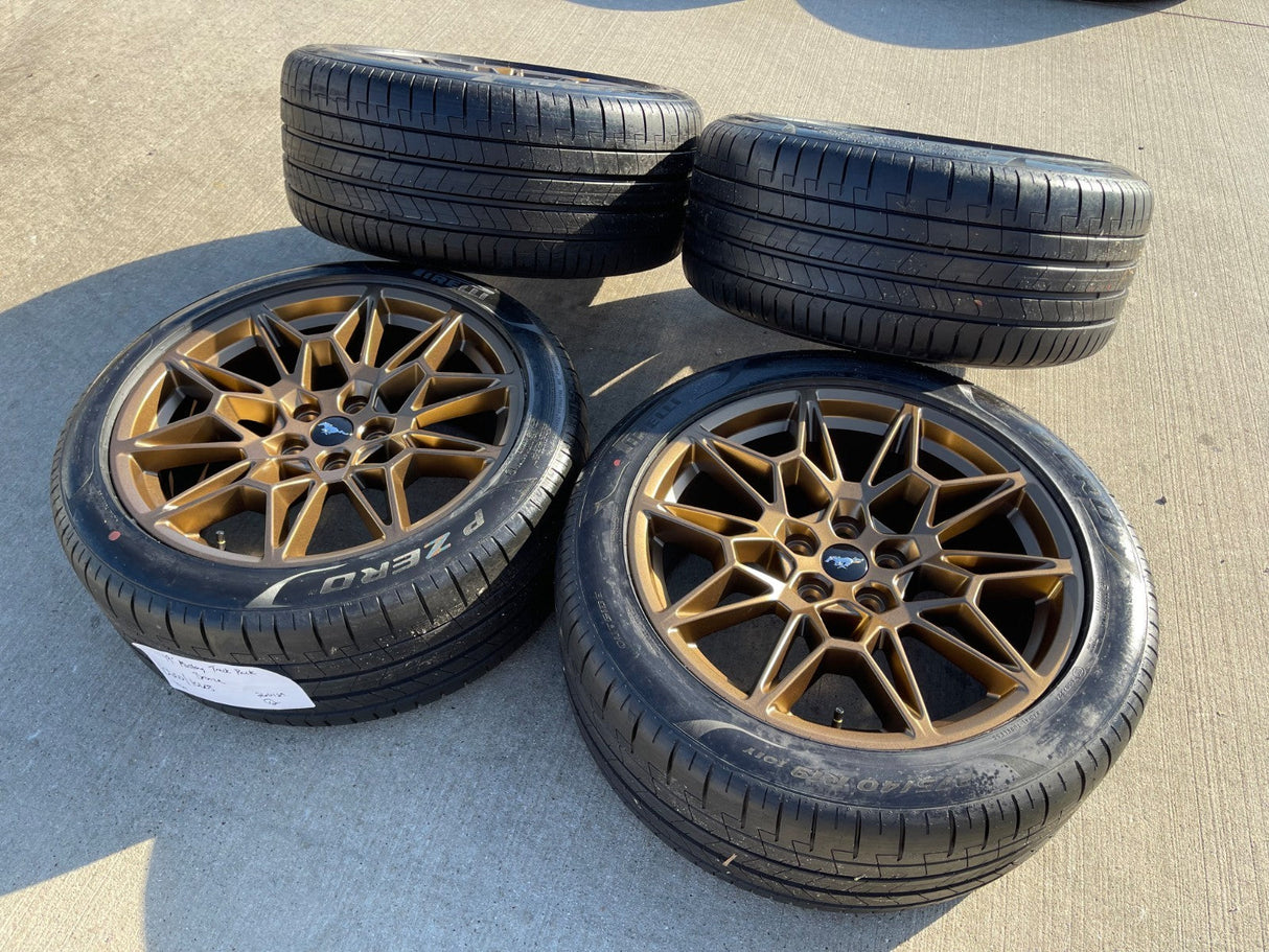 19" Ford Mustang GT Track Pack OEM 10600 10603 Bronze wheels rims 2025 2026 NEW Texas Truck Tire