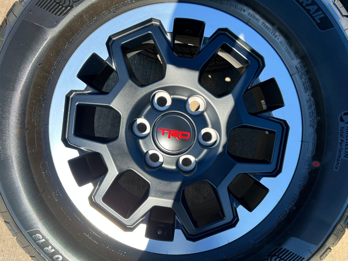 18" Toyota Tacoma 4Runner TRD OEM 94199 wheels rims 2024 2025 2026 NEW MICHELIN Texas Truck Tire