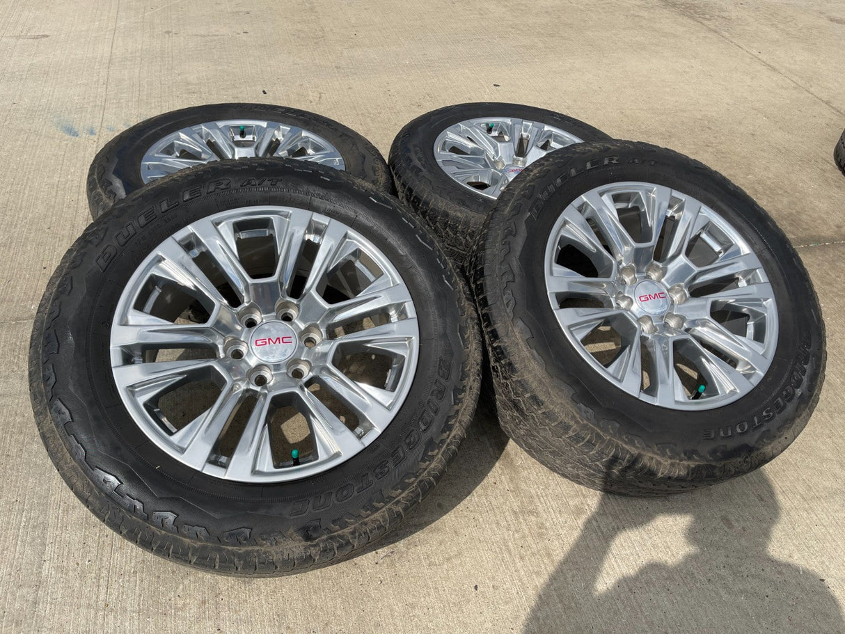20" GMC Sierra Yukon Denali OEM 5917 wheels rims Chevy 2021 2022 2023 2025 2026 Texas Truck Tire
