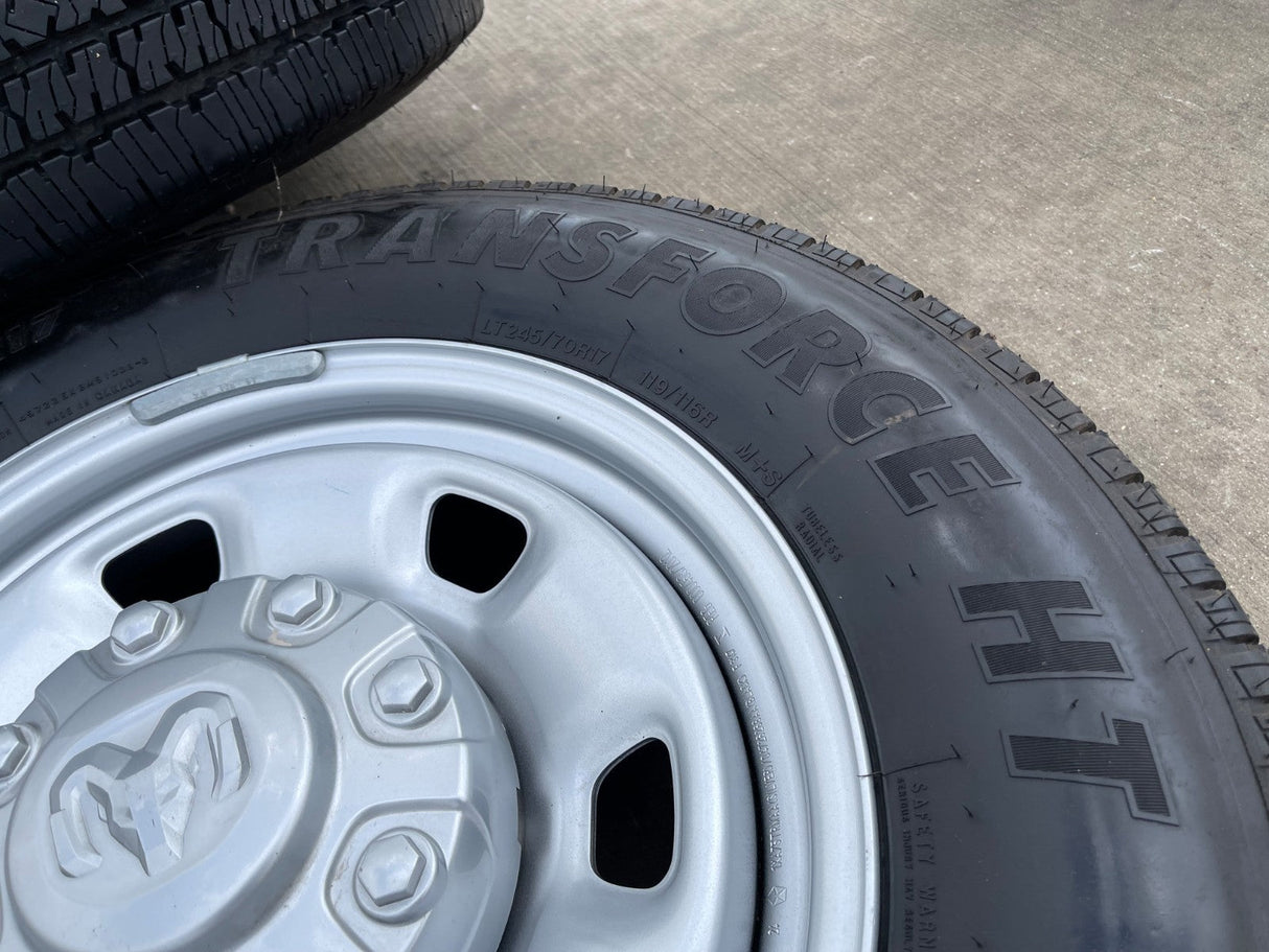 17" Ram 2500 3500 Laramie Power Wagon OEM 2497 wheels rims 2024 2025 2026 NEW Texas Truck Tire