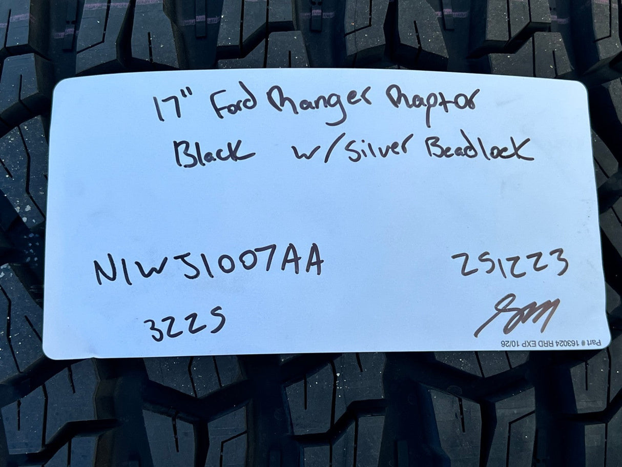 17" Ford Ranger Raptor Beadlock wheels rims Bronco 2024 2025 2026 NEW GOODYEAR Texas Truck Tire