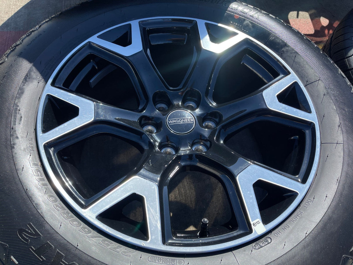 20" Jeep Grand Wagoneer Dodge Ram 1500 OEM black 9296 wheels rims 2025 2026 NEW Texas Truck Tire