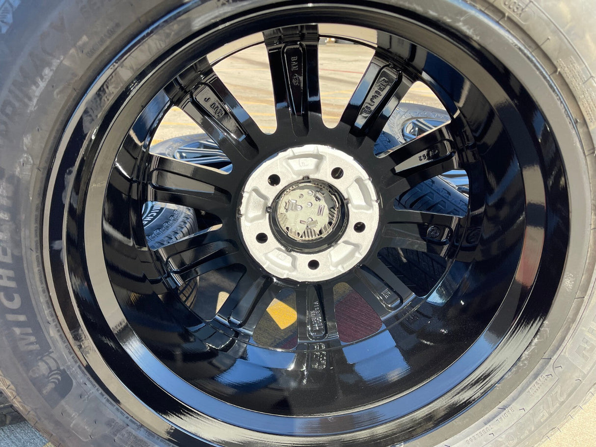 21" Lexus LX570 Toyota Land Cruiser OEM 74341 black wheels rims tires NEW Texas Truck Tire