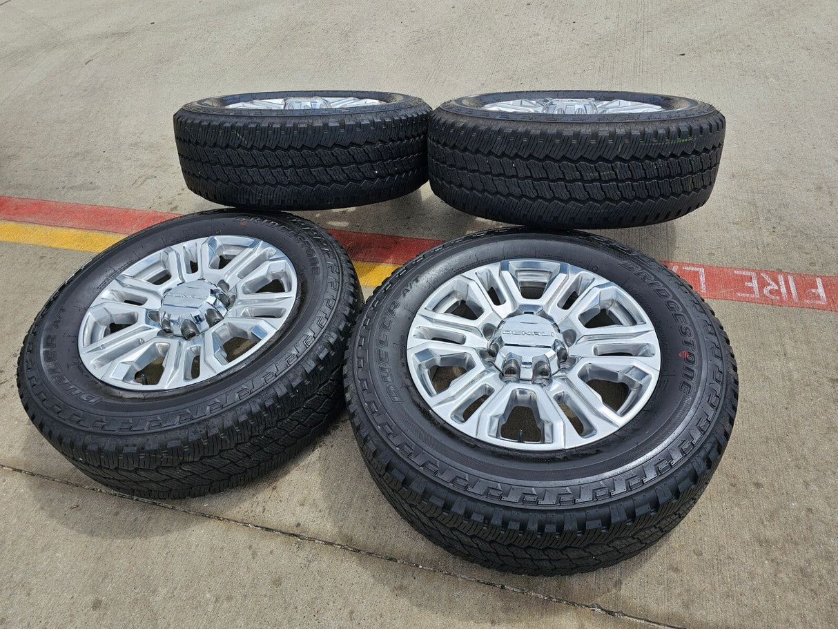 20" GMC Sierra Denali 2500 3500 OEM 5957 wheels rims tires 2022 2023 2024 2025 Texas Truck Tire