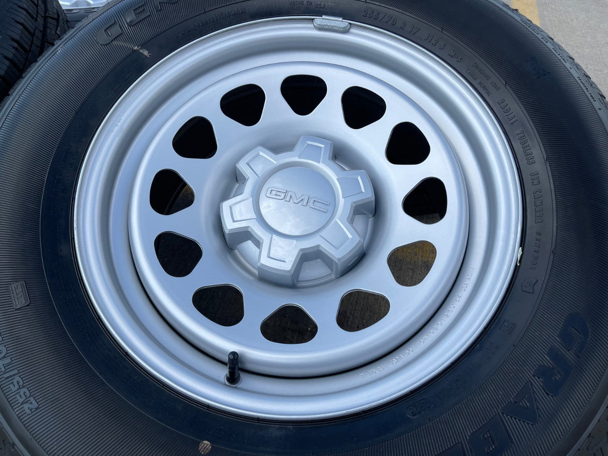 17" Chevy Silverado OEM wheels rims Tahoe Colorado 8130 GMC Canyon 2025 2026 NEW Texas Truck Tire