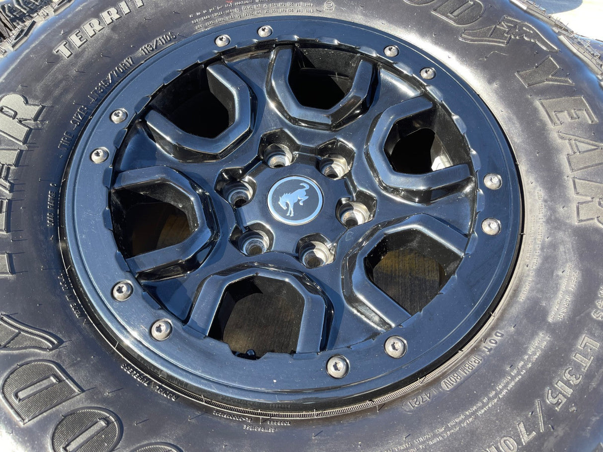 17" Ford Bronco SASQUATCH wheels rims BEADLOCK 10388 Ranger GOODYEAR M/T Texas Truck Tire