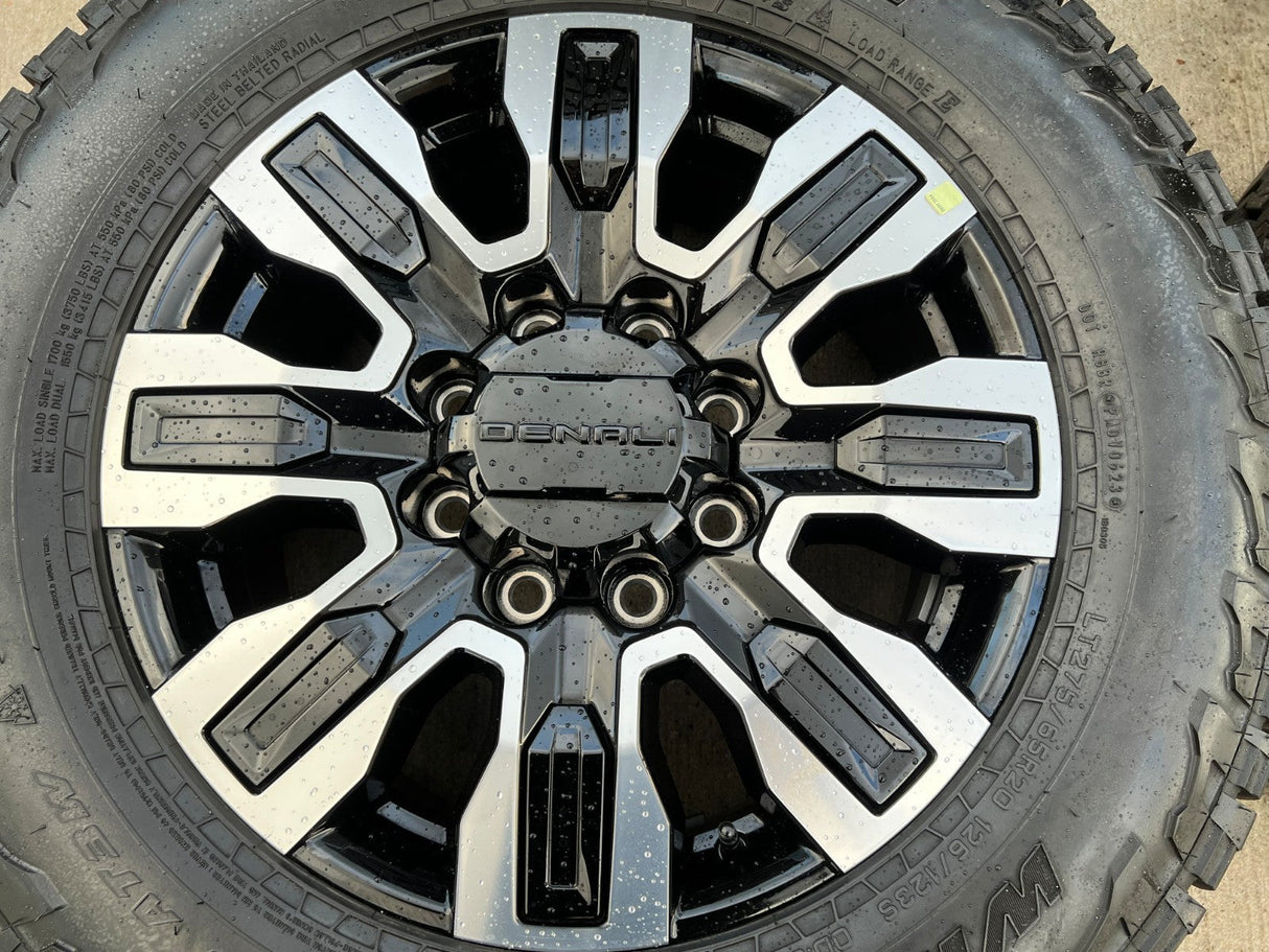 20" GMC Sierra AT4X 2500 3500 OEM wheels rims 5958 14138 Chevy Silverado FALKEN Texas Truck Tire