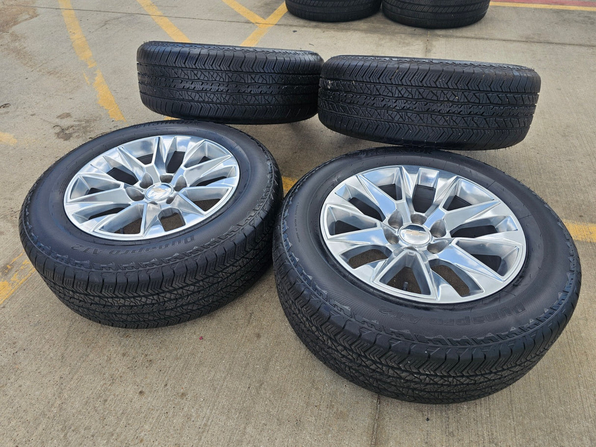 20" Chevy Tahoe Silverado LTZ 5920 OEM wheels rims Yukon 2023 2024 2025 2026 Texas Truck Tire