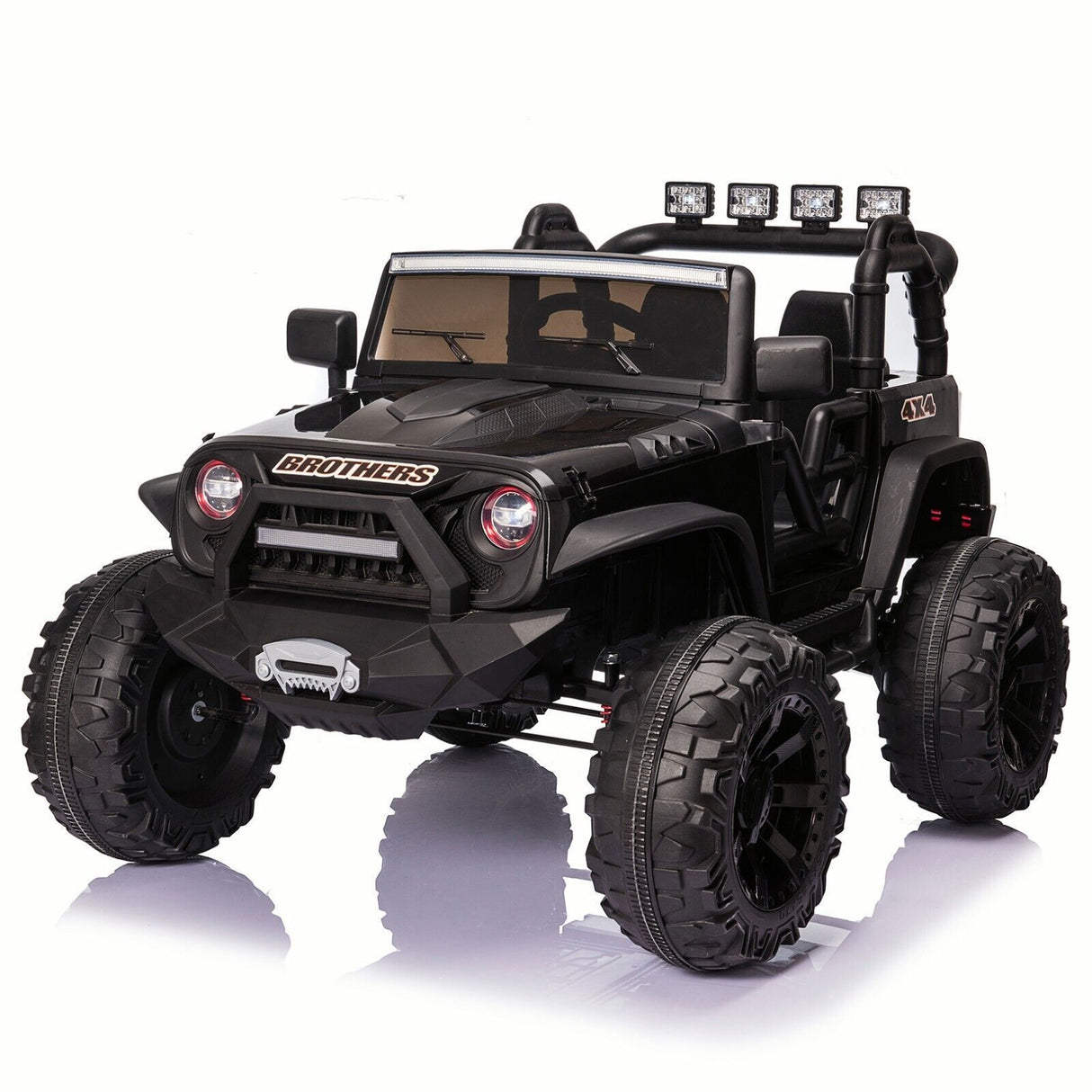 Electric 24V Battery Kids Ride On Car Toy Truck with USB, Bluetooth, and Remote Control Features