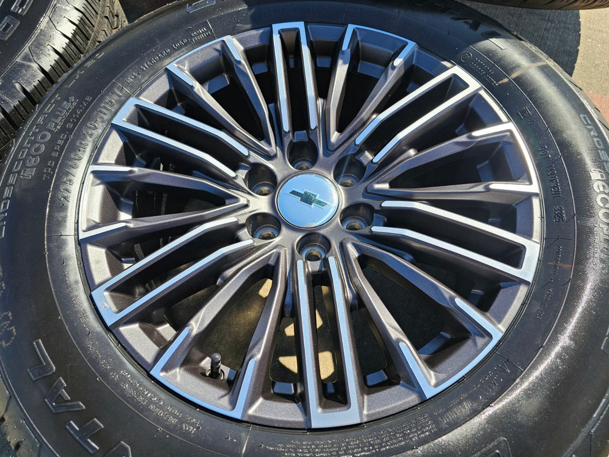 20" Chevy Silverado Tahoe GMC Sierra Yukon OEM wheels rims 2025 2026 NEW Texas Truck Tire