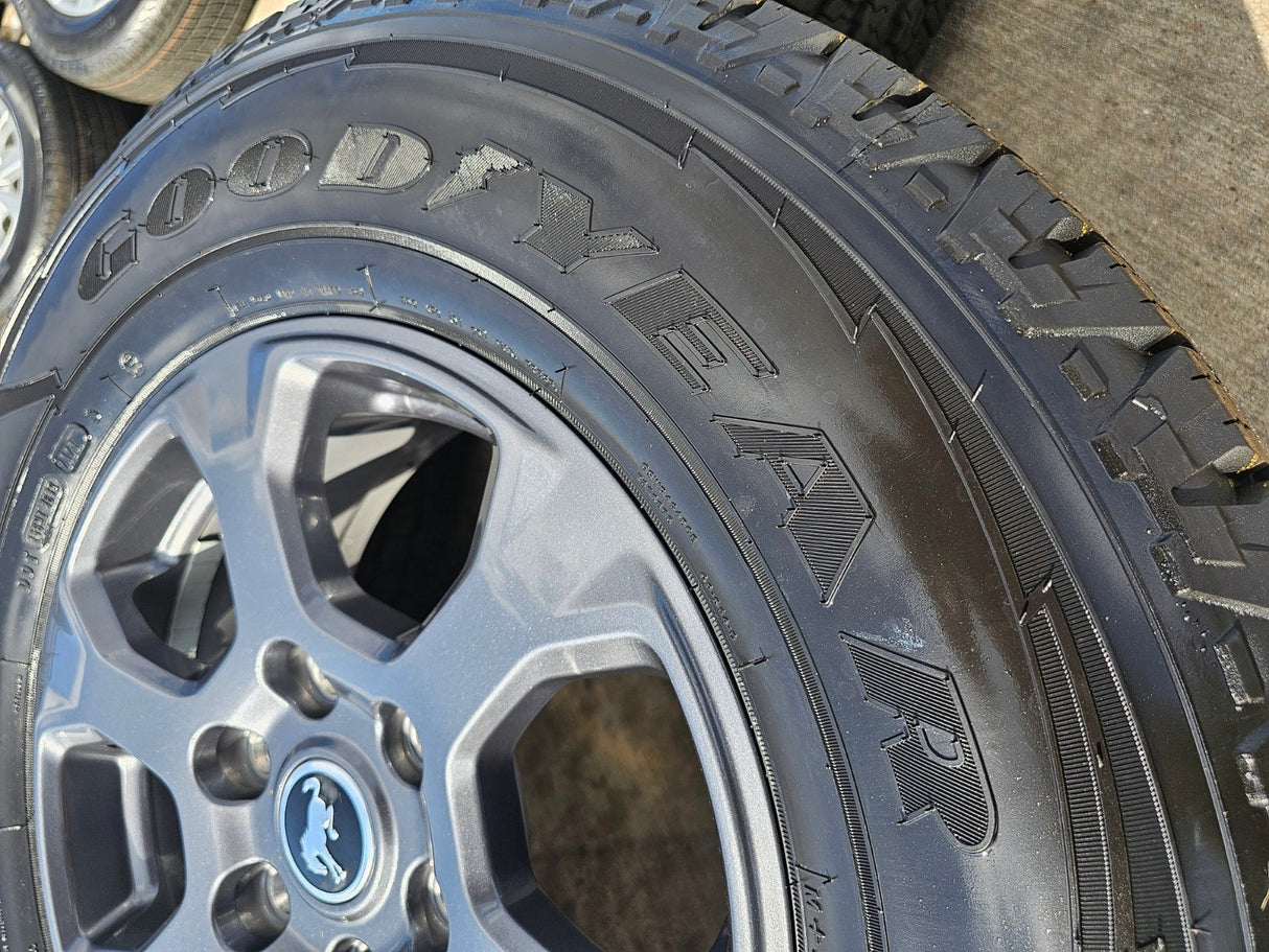 17" Ford Bronco Big Bend wheels rims 10384 OEM Ranger 2024 2025 2026 GOODYEAR Texas Truck Tire