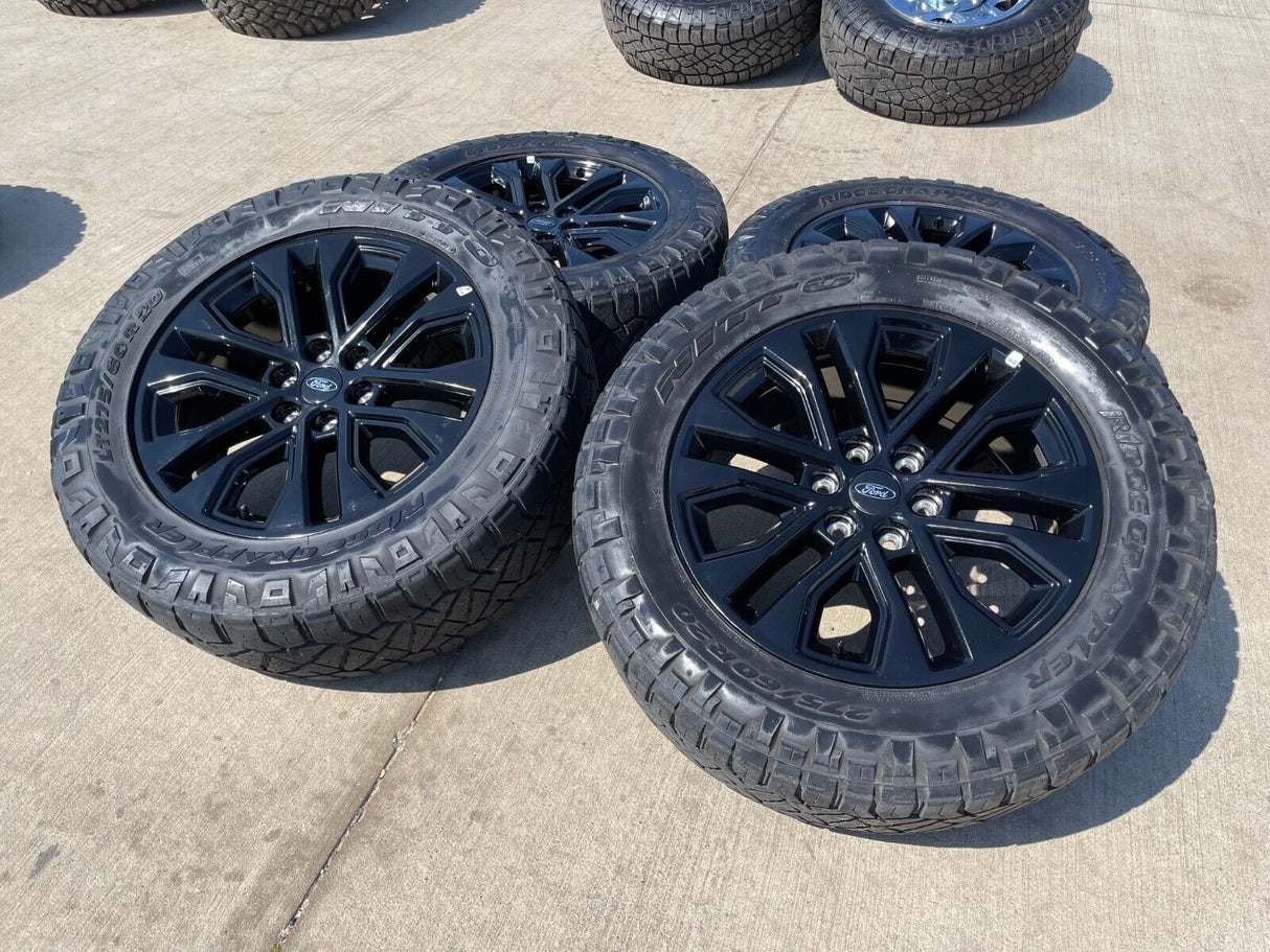 20" Ford F-150 LARIAT Limited OEM rims wheels Expedition 2023 2024 2025 NITTO Texas Truck Tire