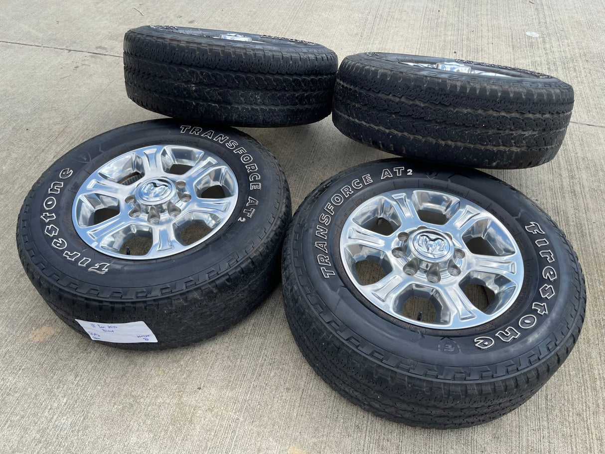 18" Ram 2500 3500 Laramie Power Wagon OEM wheels rims 2692 FIRESTONE DISCOUNTED Texas Truck Tire