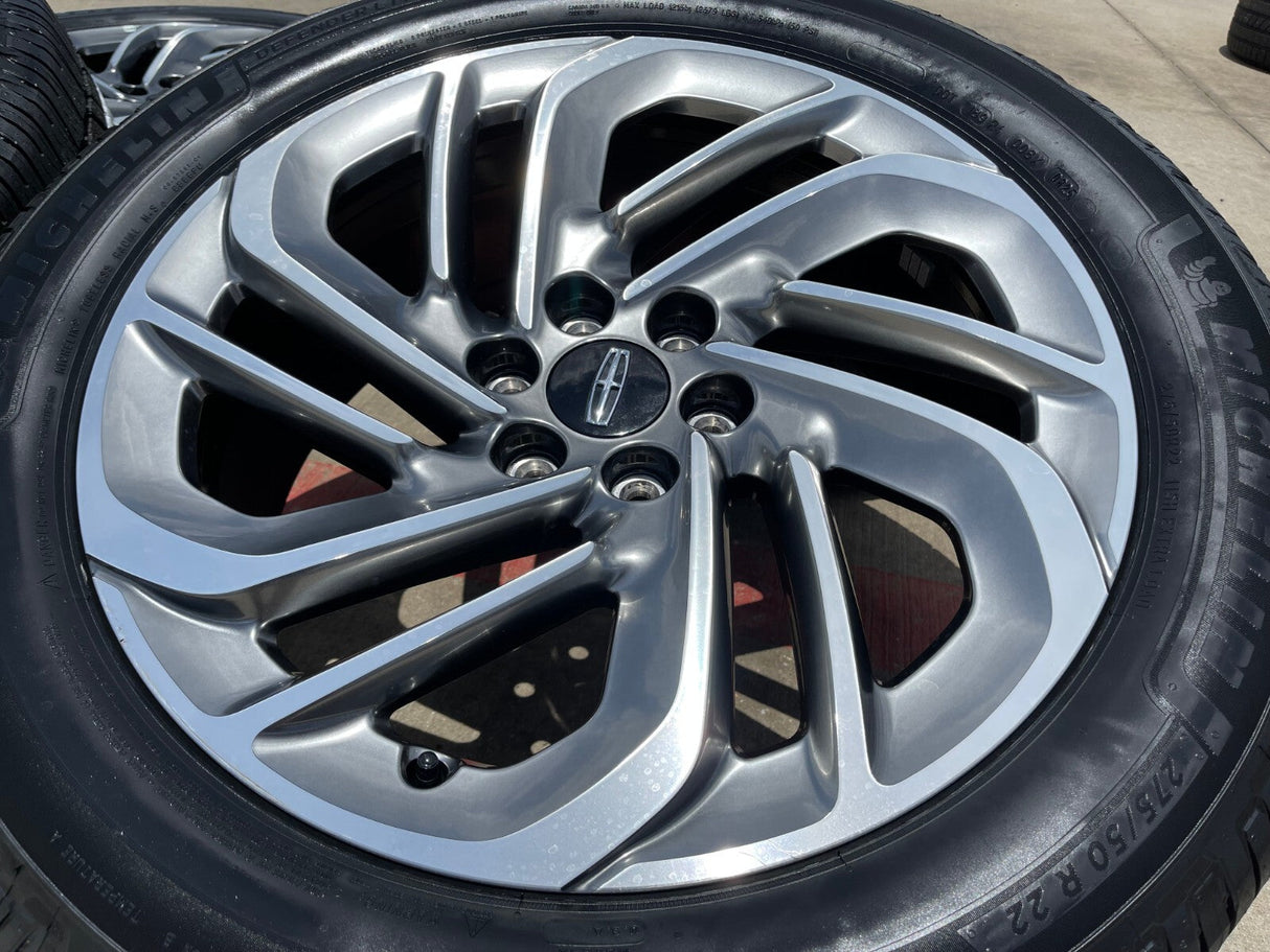 22" Lincoln Navigator OEM 94225 rims wheels BLACK LABEL 2025 2026 MICHELIN NEW Texas Truck Tire