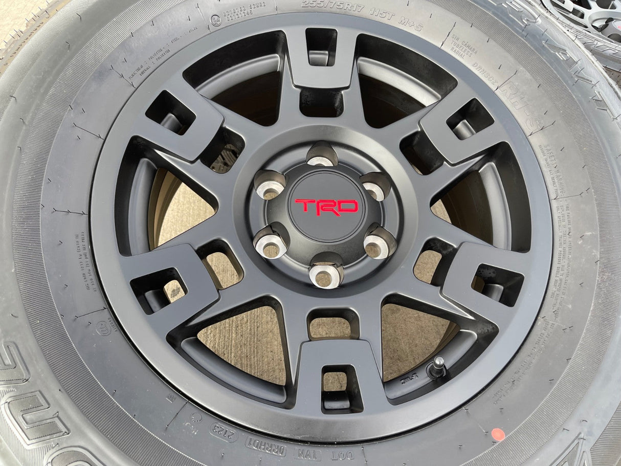 17" Toyota Tacoma 4Runner OEM wheels rims black 75167 TRD FJ DUELER A/T NEW Texas Truck Tire