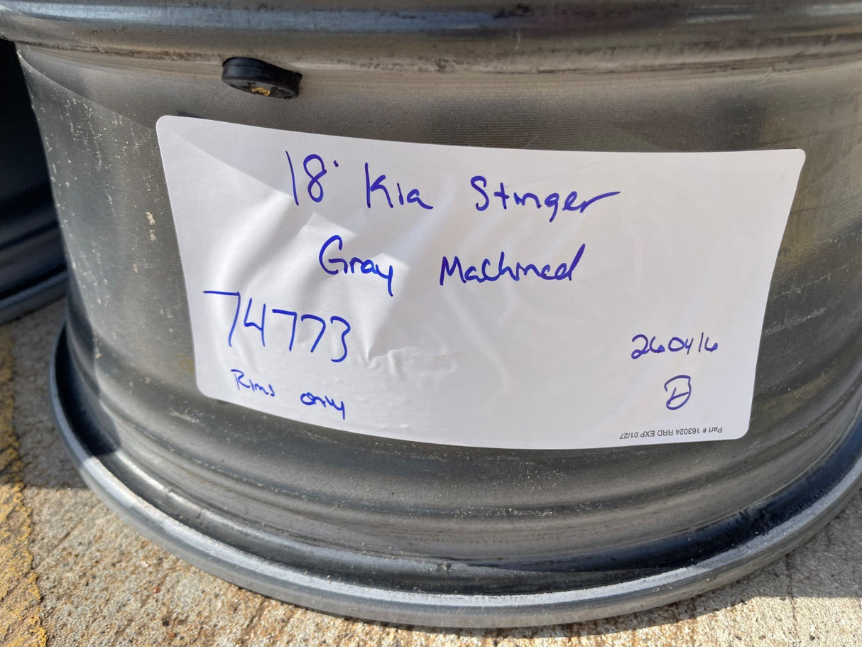 18" Kia Stinger Optima K5 Forte OEM 74773 wheels rims Texas Truck Tire