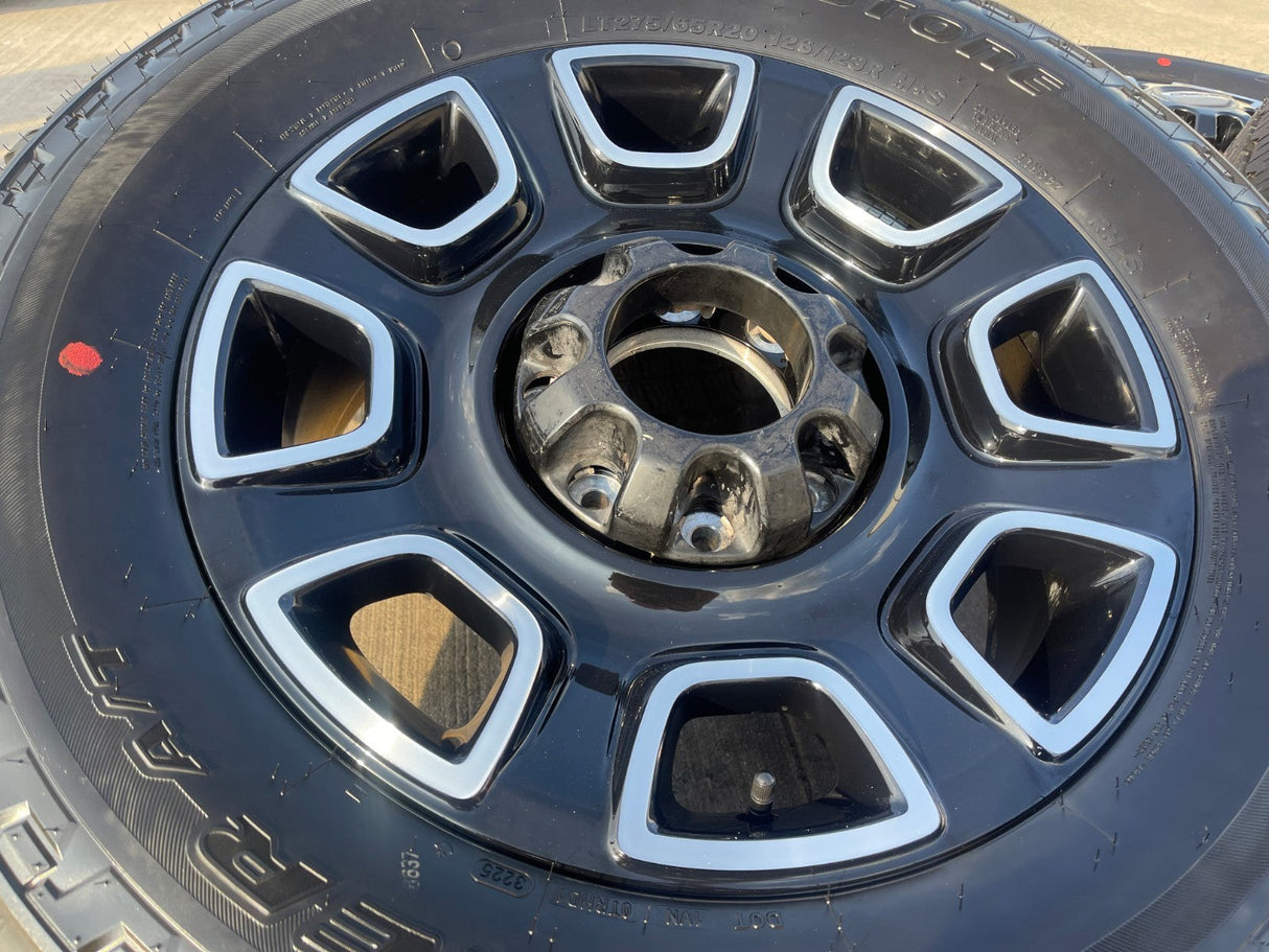 20" Ford F-250 F-350 OEM Lariat Platinum wheels rims 10486 tires 2025 2026 NEW Texas Truck Tire