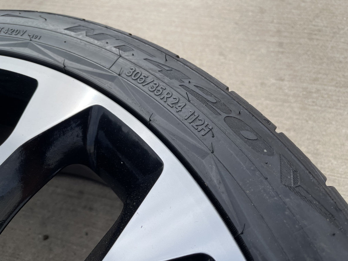 24" GMC Yukon Sierra Chevy Tahoe 1500 OEM replica 5668 wheels rims tires Texas Truck Tire