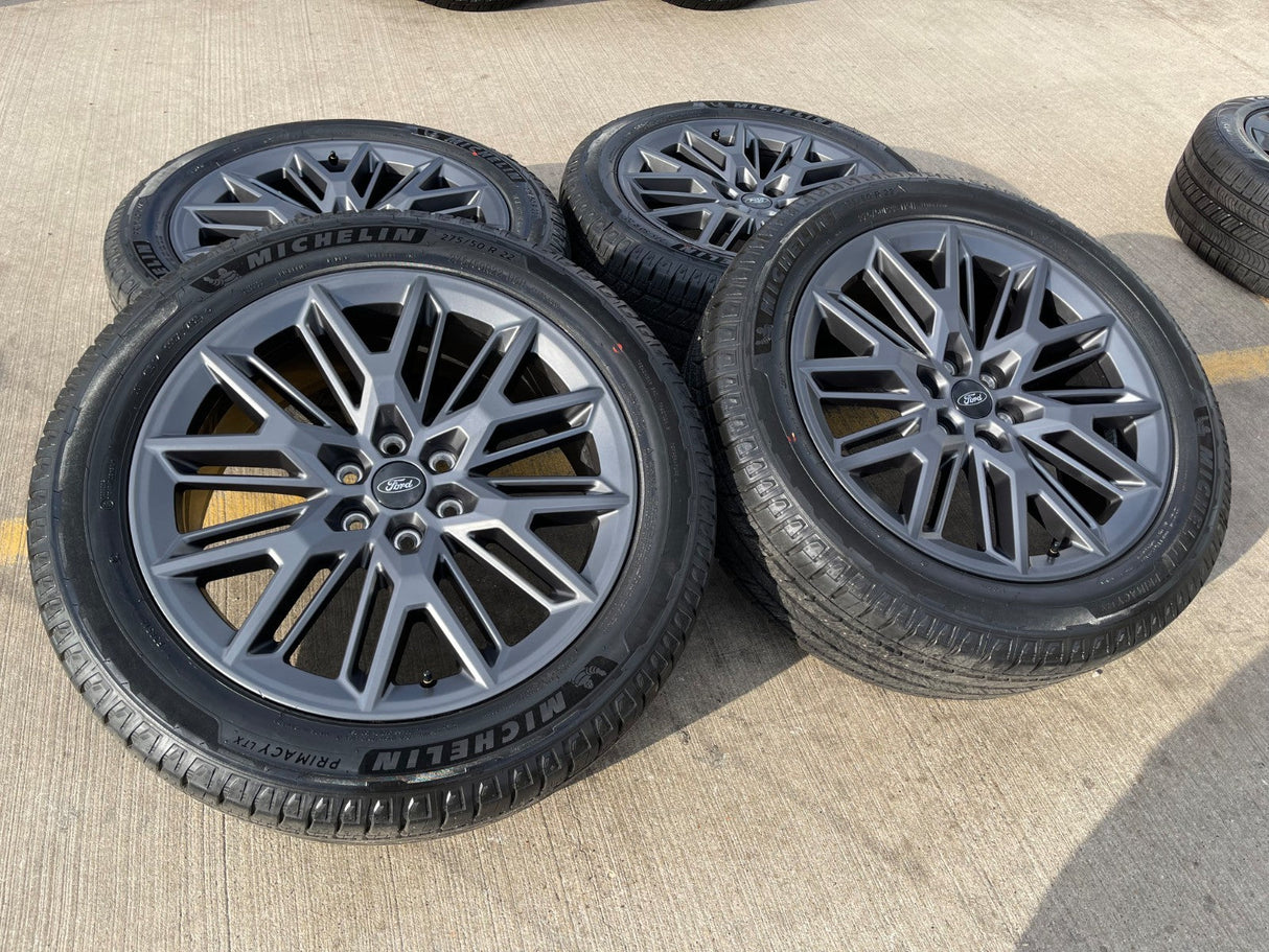 22" Ford F-150 LIMITED Plus OEM 94221 rims wheels Expedition 2024 2025 2026 NEW Texas Truck Tire