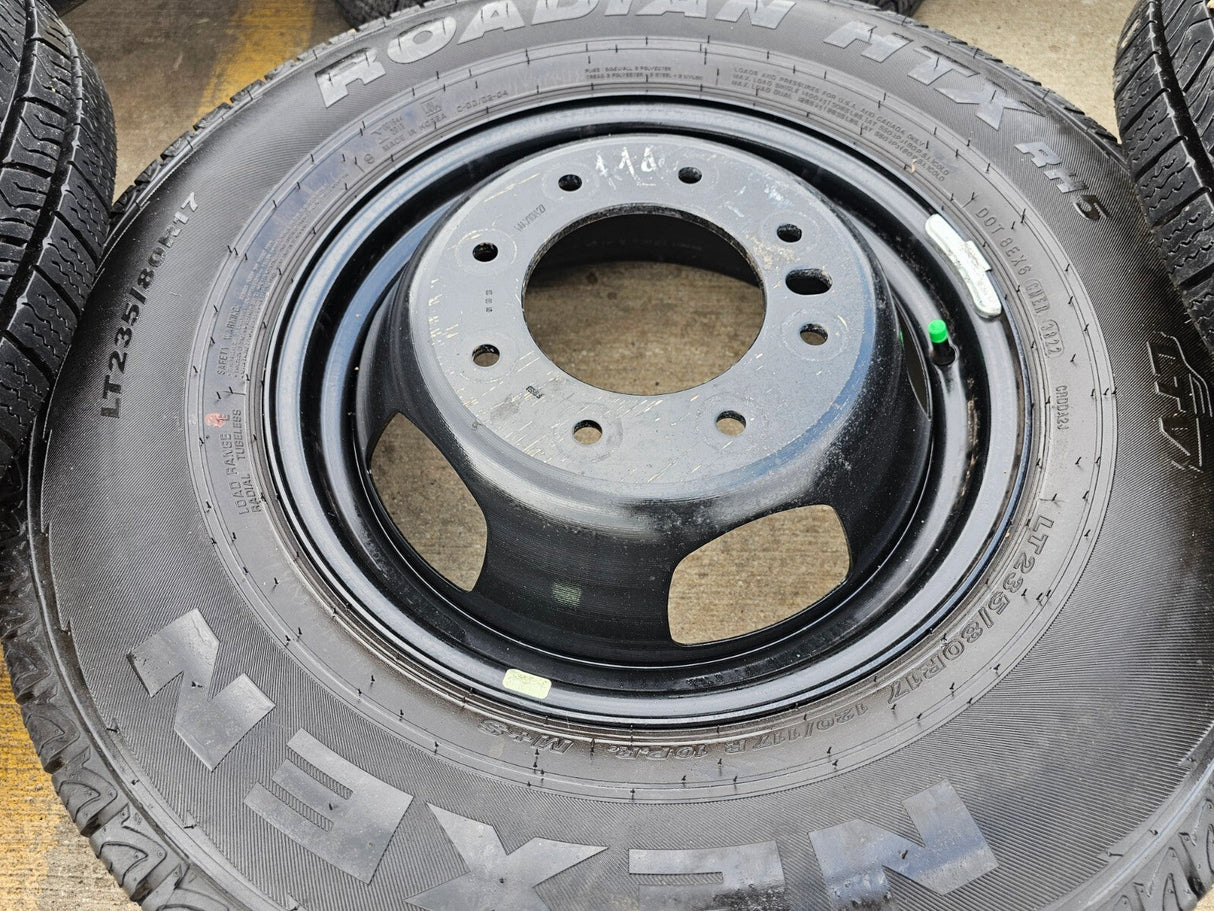 17" Dodge Ram 3500 Dually Laramie 8x200 wheels rims 2703 2704 OEM 2024 2025 Texas Truck Tire