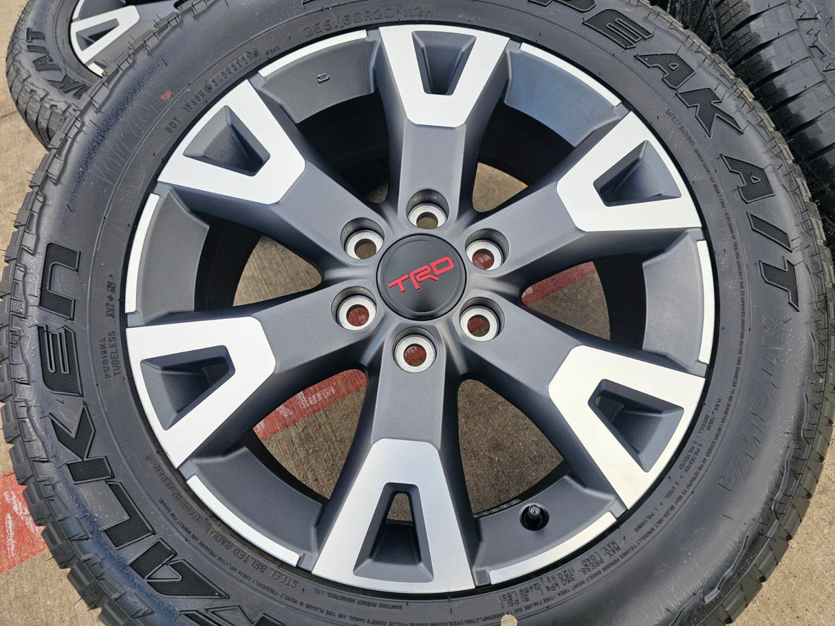 20" Toyota 4Runner TRD OEM 94198 wheels rims Tundra Sequoia 2025 2026 FALKEN NEW Texas Truck Tire