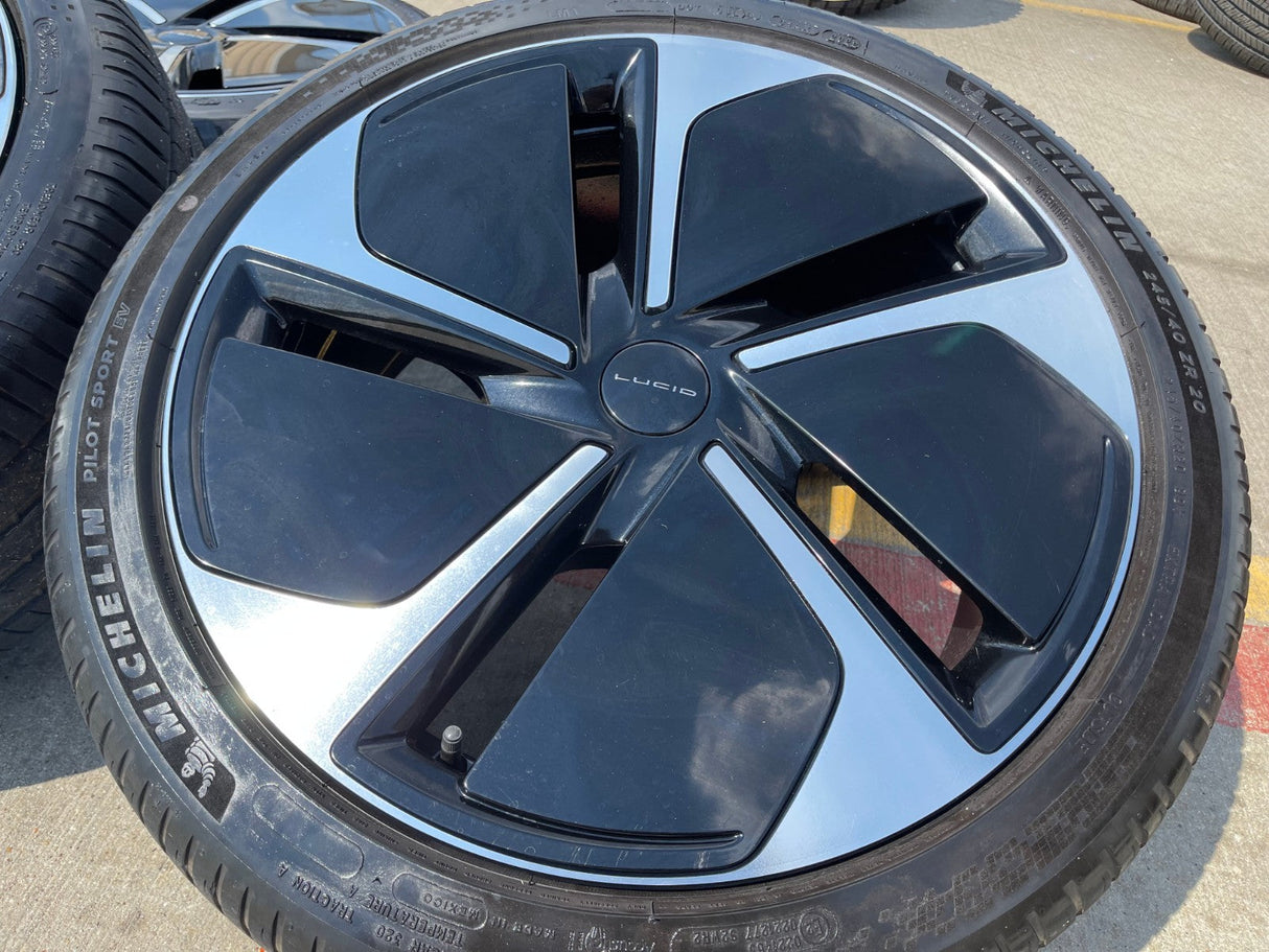 20" Lucid Air OEM Grand Touring 95709 95710 wheels rims 2022 2023 2024 2025 2026 Texas Truck Tire