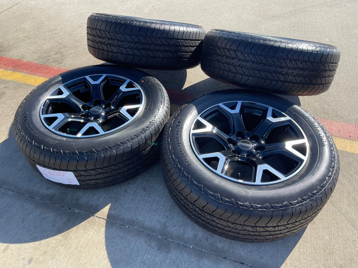 20" Jeep Grand Wagoneer Dodge Ram 1500 OEM black 9296 wheels rims 2025 2026 NEW Texas Truck Tire