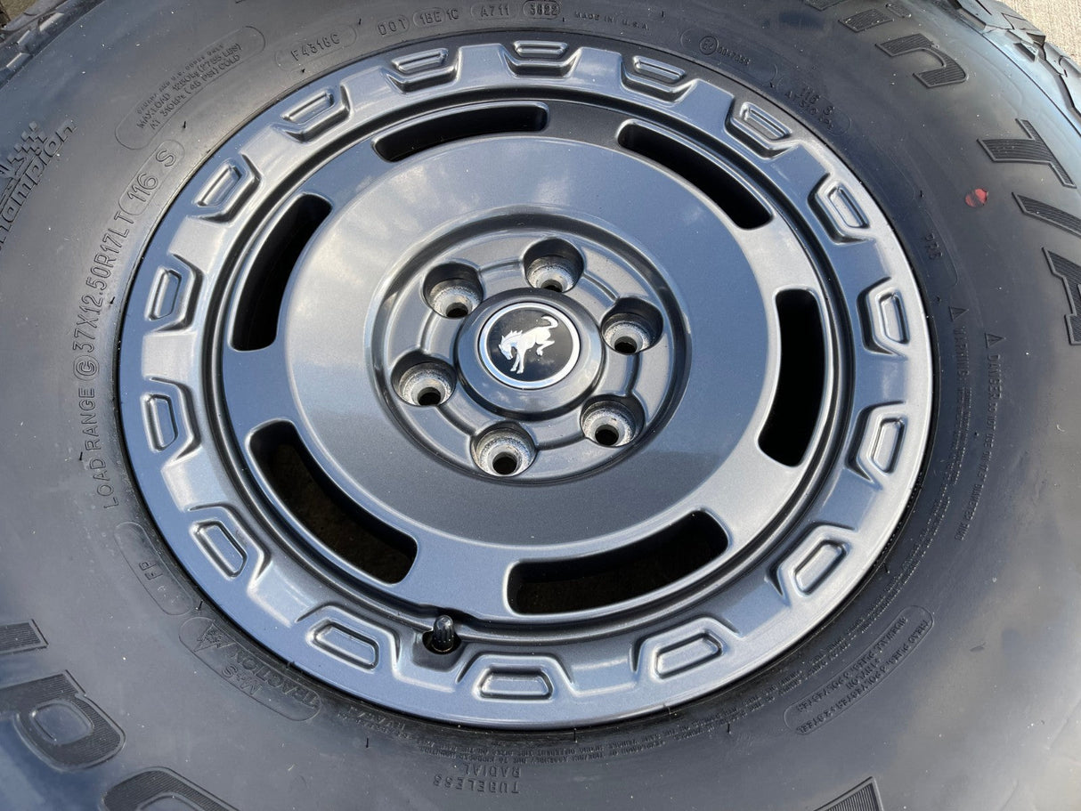 17" Ford Bronco HERITAGE SASQUATCH wheels rims 10464 NEW 37" BFG Texas Truck Tire
