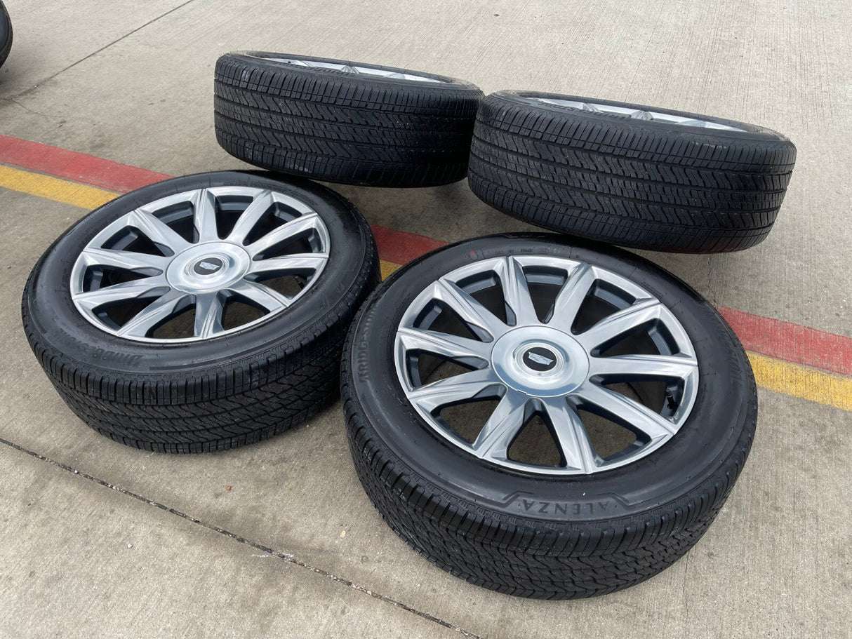 22" Cadillac Escalade Platinum OEM 95078 wheels rims 2024 2025 2026 NEW Texas Truck Tire