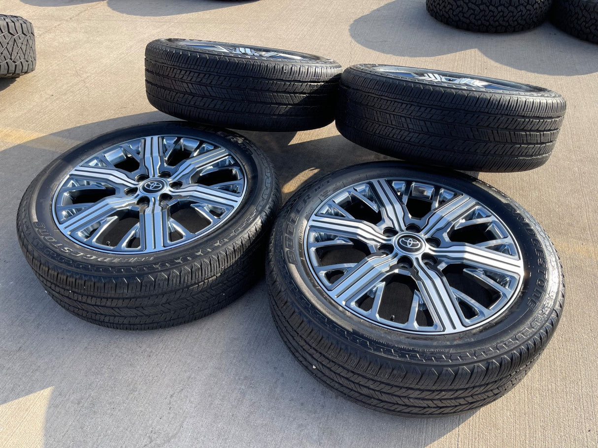 22" Toyota Tundra Sequoia OEM wheels rims 75282 Land Cruiser GX550 CAPSTONE Texas Truck Tire