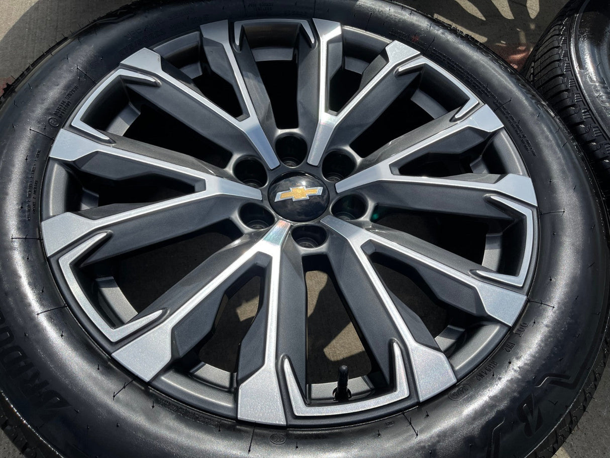 22" Chevy Tahoe Silverado Suburban OEM wheels rims 2022 2023 2024 2025 2026 NEW Texas Truck Tire