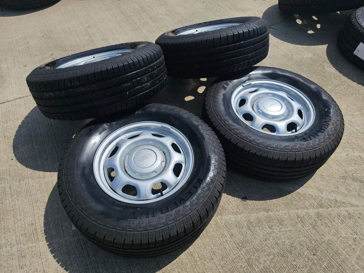 17" Ford F-150 OEM rims wheels 3857 tires steel 2020 2021 2022 2023 2024 2025 Texas Truck Tire